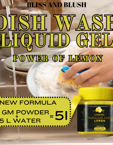 Dish Wash Liquid Gel | In 500Gm Powder Can Make Upto 5 LTR. Dish Wash