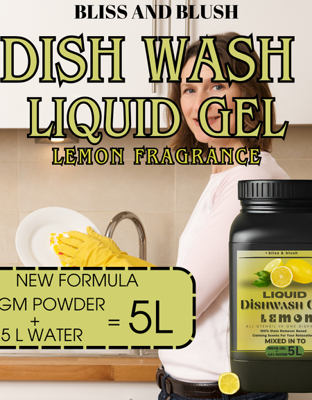 Dish Wash Liquid Gel | In 500Gm Powder Can Make Upto 5 LTR. Liquid