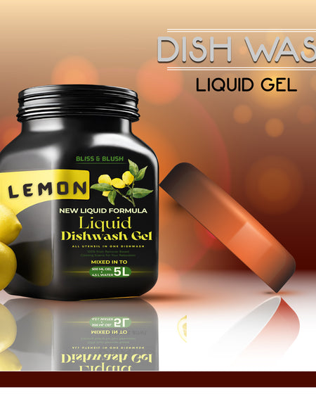 Dish Wash Liquid Gel | In 500Gm Powder Can Make Upto 5 LTR. |  Lemon