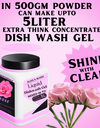 Dish Wash Liquid Gel  rose  | In 500Gm Powder Can Make Upto 5 LTR. Liquid Of Dish Wash