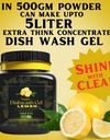Dish Wash Liquid Gel Lemon | In 500Gm Powder Can Make Upto 5 LTR. Liquid