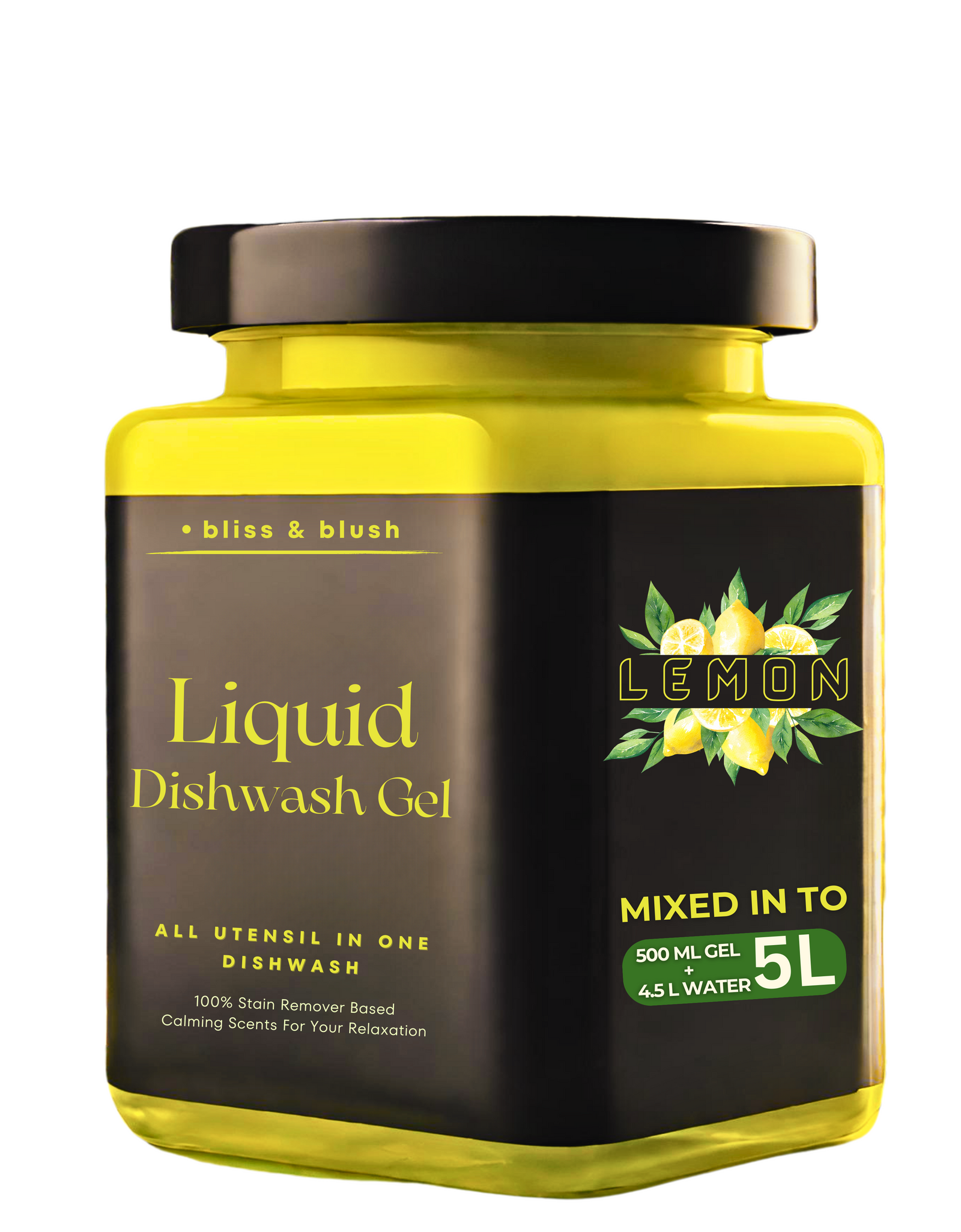 Dish Wash Liquid Gel  | In 500Gm Powder Can Make Upto 5 LTR | Leaves No Residue, Grease Cleaner For All Utensils