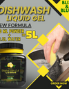Dish Wash Liquid Gel Lemon | In 500Gm Powder Can Make Upto 5 LTR. Liquid