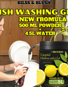 Dish Wash Gel 500 GM Lemon |  In 500Gm Powder Can Make Upto 5 LTR. Liquid