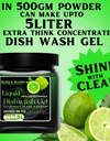 Dish Wash Gel | In 500Gm Powder Can Make Upto 5 LTR. Dish Washing Liquid