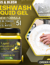 Dish Wash Gel 500 GM Lemon | In 500Gm Powder Can Make Upto 5 LTR. Liquid