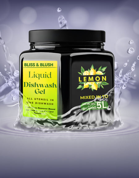 Dish Washing Liquid Gel 500gm | In 500Gm Powder Can Make Upto 5 LTR. Liquid | Lemon Fragrance