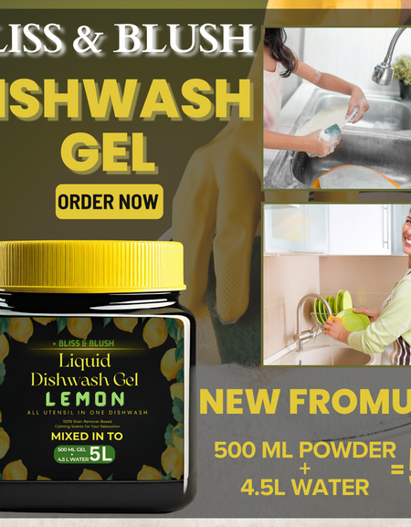 Dish Wash Liquid Gel Lemon | In 500Gm Powder Can Make Upto 5 LTR. From Dish Wash Gel