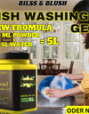 Dish Wash Liquid Gel  | In 500Gm Powder Can Make Upto 5 LTR | Leaves No Residue, Grease Cleaner For All Utensils