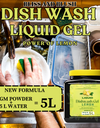 Dish Wash Liquid Gel Lemon | In 500Gm Powder Can Make Upto 5 LTR. Dish Wash Liquid.| Safe for Baby & Pet Utensils
