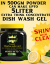 Dish Wash Liquid Gel | In 500Gm Powder Can Make Upto 5 LTR | Dishwash Gel Yellow Lemon